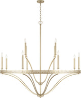 Capital Lighting 443101WG Isabella 12 Light Chandelier Winter Gold