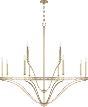 Capital Lighting 443101WG Isabella 12 Light Chandelier Winter Gold