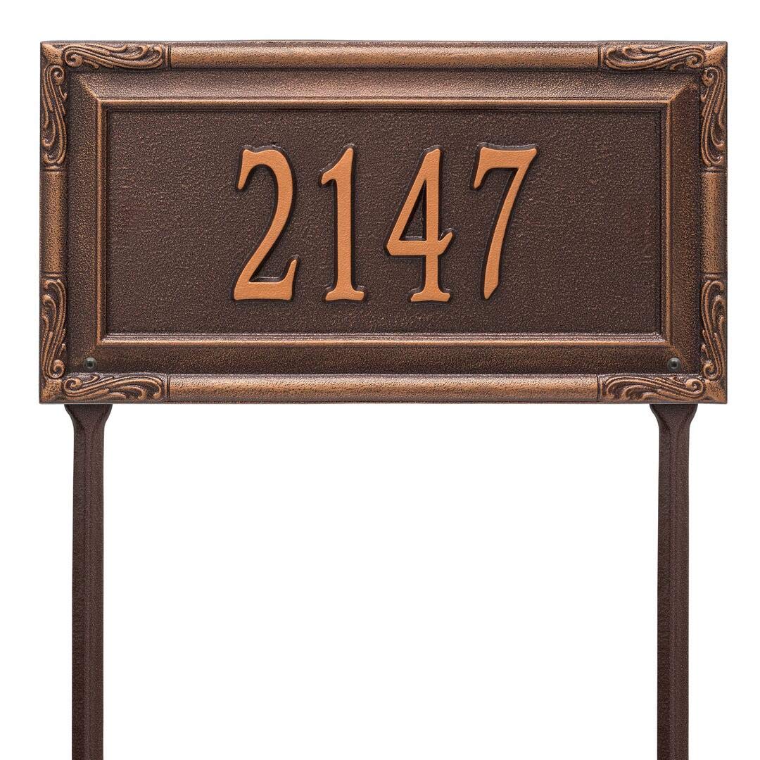Whitehall 3288AC - Personalized Gardengate Plaque - Grande - Lawn - 1 line