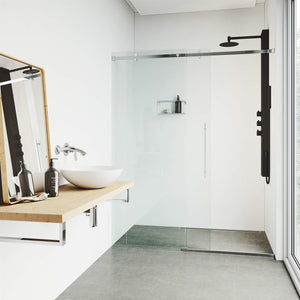 VIGO 20" W x 59" H Ellington 4-Jet Matte Black Shower Panel, Thermostatic, Volume, Dual Function Control Type and Handheld Showerhead - VG08013MB
