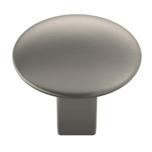 Amerock Cabinet Knob Satin Nickel 1-1/4 inch (32 mm) Diameter Riva 1 Pack Drawer Knob Cabinet Hardware