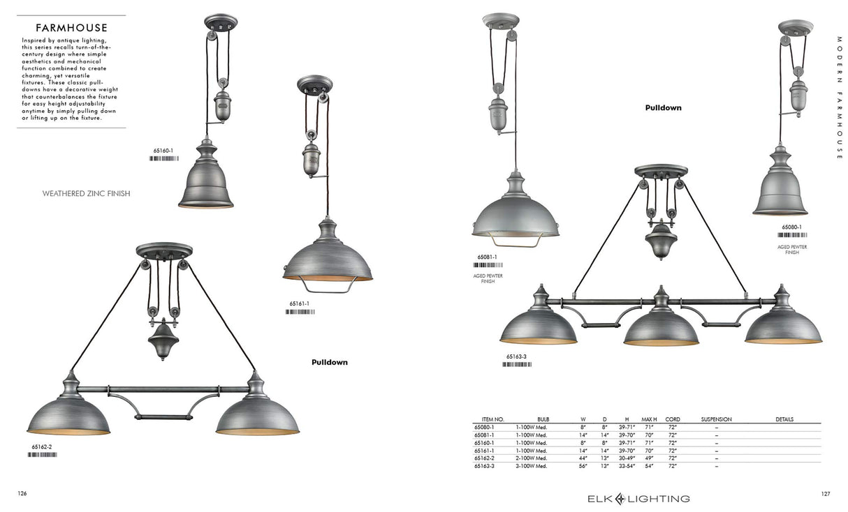 Elk Home Farmhouse 1-Light Pendant - in Oiled Bronze Finish, with Oiled Bronze Metal Shade, Transitional Style