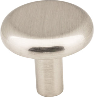 Elements 511SN 1-1/4" Diameter Satin Nickel Round Seaver Cabinet Knob