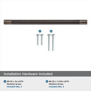Amerock Kitchen Cabinet Pull Oil Rubbed Bronze 10-1/16 in (256 mm) Center-to-Center Bronx 1 Pack Furniture Hardware Cabinet Handle Bathroom Drawer Pull