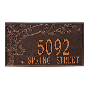 Whitehall 2942AC - Personalized Spring Blossom Plaque - Estate - Wall - 2 Line