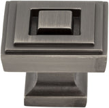 Jeffrey Alexander 585L-DBAC 1-1/4" Overall Length Brushed Oil Rubbed Bronze Square Delmar Cabinet Knob