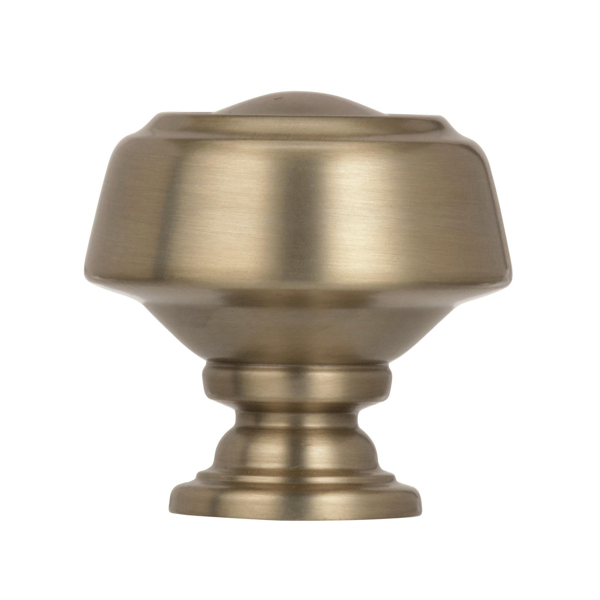 Amerock Cabinet Knob Golden Champagne 1-3/16 inch (30 mm) Diameter Kane 1 Pack Drawer Knob Cabinet Hardware