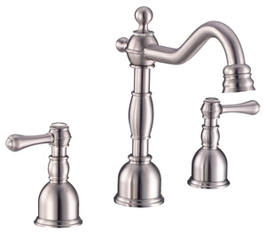 Gerber D303257BN Brushed Nickel Opulence Two Handle Widespread Lavatory Faucet