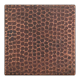 Premier Copper Products T6DBH 6-Inch by 6-Inch Hammered Copper Tile, Oil Rubbed Bronze