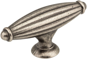 Jeffrey Alexander 618BNMDL 2-5/8" Distressed Pewter Glenmore Cabinet "T" Knob