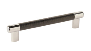 Amerock Cabinet Pull Polished Nickel/Black Bronze 6-5/16 inch (160 mm) Center to Center Esquire 1 Pack Drawer Pull Drawer Handle Cabinet Hardware