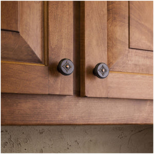 Jeffrey Alexander 417DBAC 1-3/8" Diameter Brushed Oil Rubbed Bronze Baroque Lafayette Cabinet Knob