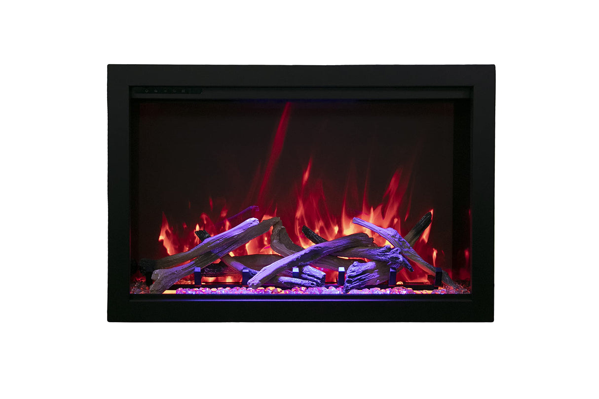 Amantii TRD-48-BESPOKE Traditional Bespoke - 48" Indoor / Outdoor Electric Insert Featuring, WiFi Compatibility, Bluetooth Connectivity, Multi Function Remote, and a Selection of Media Options