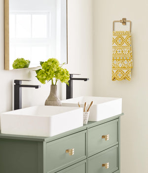Amerock Cabinet Knob Champagne Bronze 1-1/2 inch (38 mm) Length Davenport 1 Pack Drawer Knob Cabinet Hardware