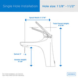 Gerber D225034 Chrome Lemora Single Handle Lavatory Faucet