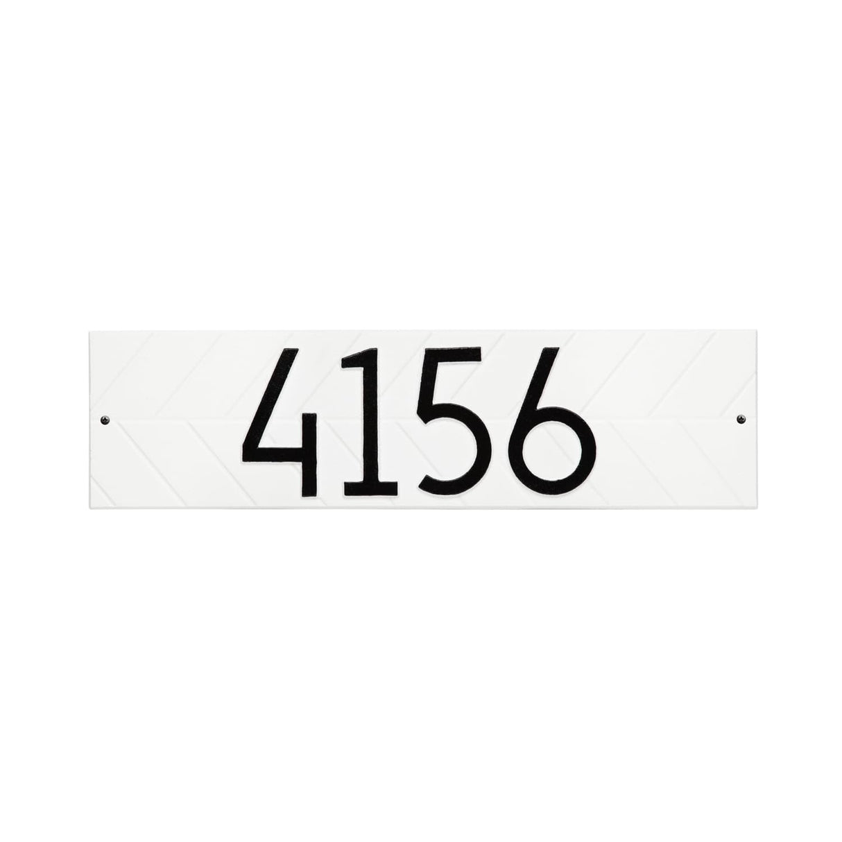 Whitehall 3902WH - Modern Herringbone Horizontal Plaque, Standard Wall 1-line