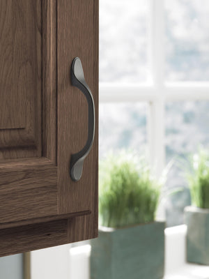 Amerock Cabinet Pull Matte Black 3 inch (76 mm) Center-to-Center Ravino 1 Pack Drawer Pull Drawer Handle Cabinet Hardware