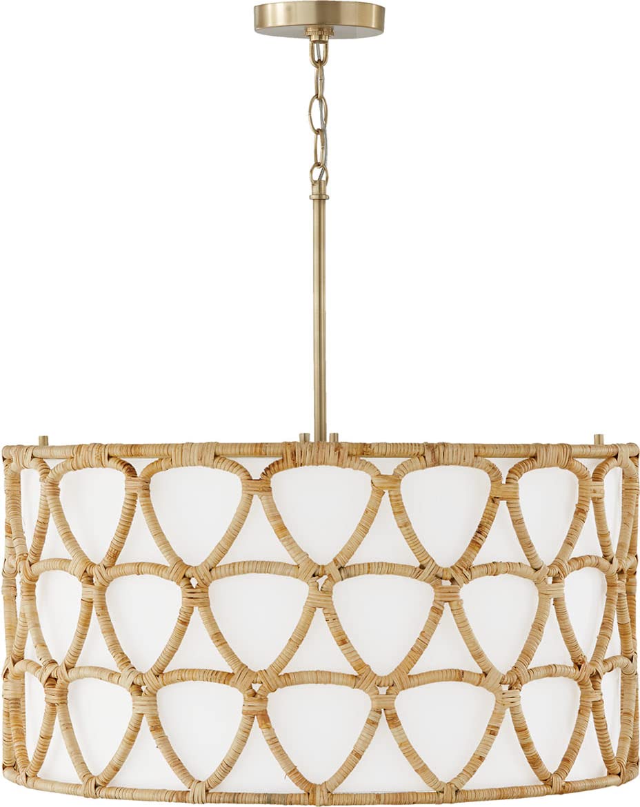 Capital Lighting 347241MA Tulum 4 Light Pendant Matte Brass