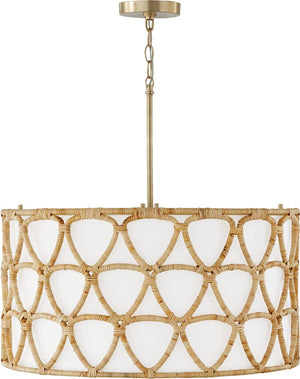 Capital Lighting 347241MA Tulum 4 Light Pendant Matte Brass