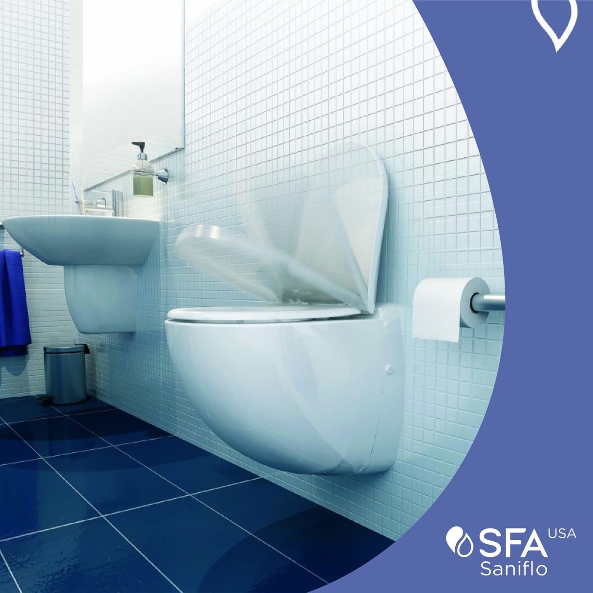 SANIFLO Sanicompact Comfort - Dual-flush System - Residential