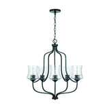 Capital Lighting 439251MB-499 Reeves 5 Light Chandelier Matte Black