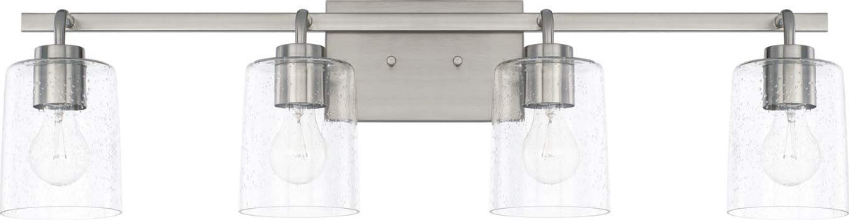 Capital Lighting 128541BN-449 Greyson 4 Light Vanity Brushed Nickel