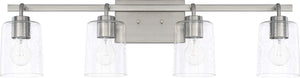 Capital Lighting 128541BN-449 Greyson 4 Light Vanity Brushed Nickel