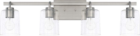 Capital Lighting 128541BN-449 Greyson 4 Light Vanity Brushed Nickel