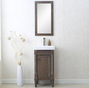 Legion Furniture 16" WEATHERED GRAY MIRROR WLF7021-18-M