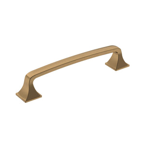 Amerock Cabinet Pull Champagne Bronze 5-1/16 inch (128 mm) Center-to-Center Ville 1 Pack Drawer Pull Cabinet Handle Cabinet Hardware