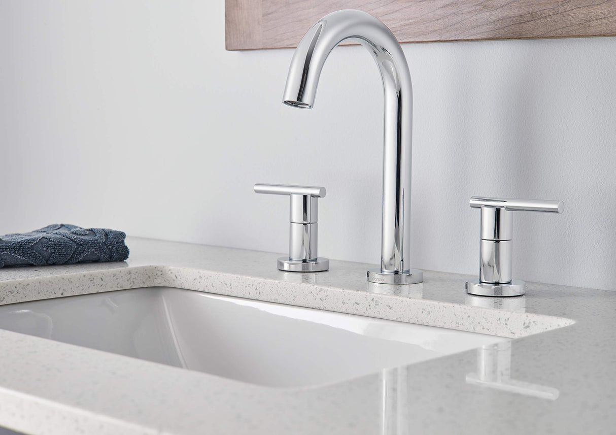 Gerber D303658 Chrome Parma Two Handle Widespread Lavatory Faucet