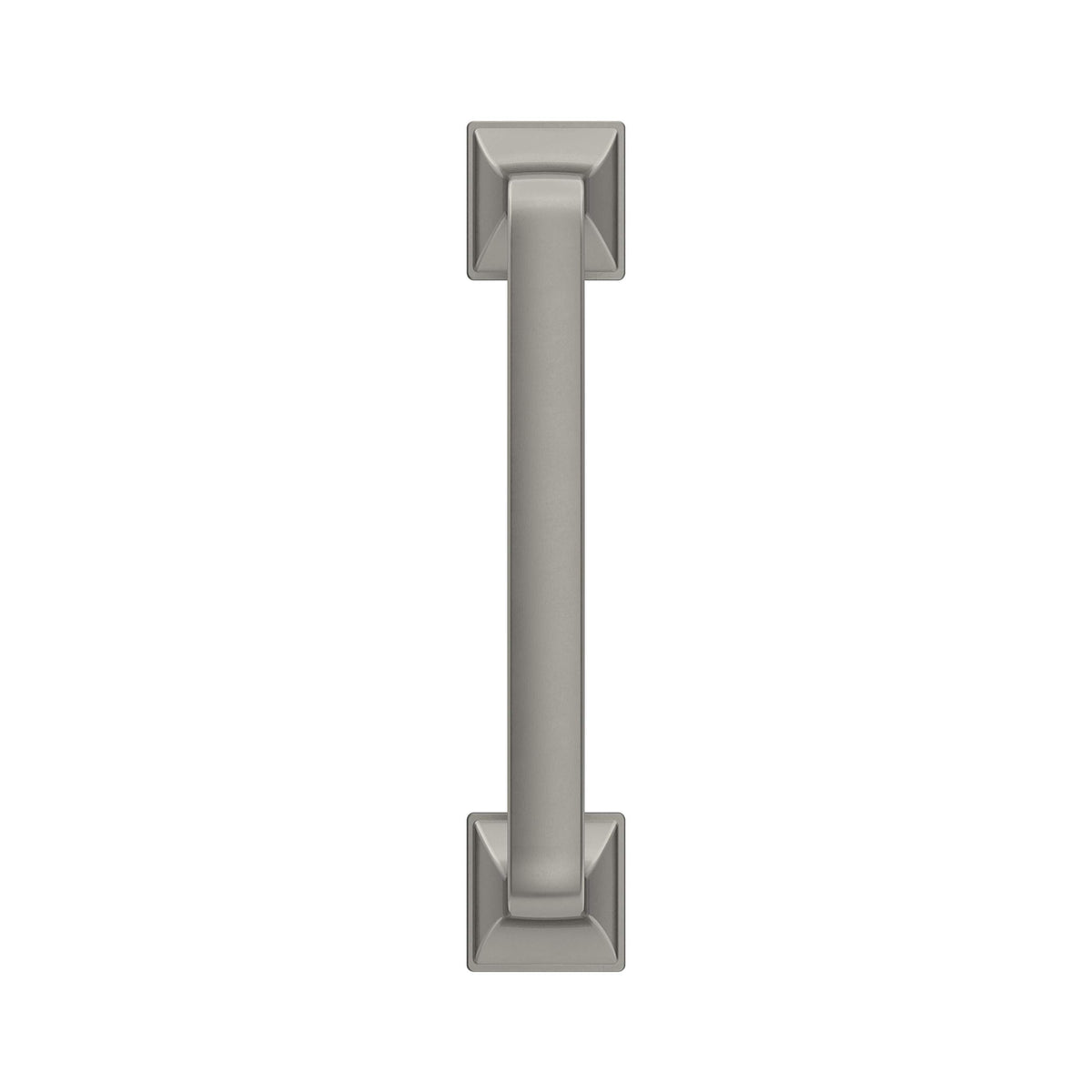 Amerock Cabinet Pull Satin Nickel 3-3/4 inch (96 mm) Center-to-Center Ville 1 Pack Drawer Pull Cabinet Handle Cabinet Hardware
