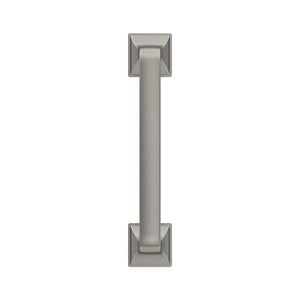 Amerock Cabinet Pull Satin Nickel 3-3/4 inch (96 mm) Center-to-Center Ville 1 Pack Drawer Pull Cabinet Handle Cabinet Hardware