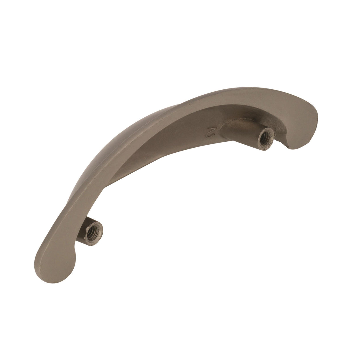 Amerock Cabinet Cup Pull Satin Nickel 2-1/2 inch (64 mm) Center to Center Cup Pulls 1 Pack Drawer Pull Drawer Handle Cabinet Hardware