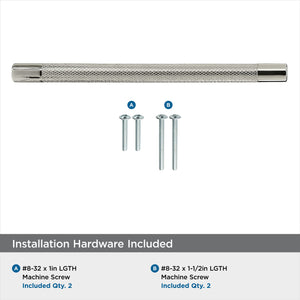 Amerock Kitchen Cabinet Pull Polished Nickel 8 in (203 mm) Center-to-Center Bronx 1 Pack Furniture Hardware Cabinet Handle Bathroom Drawer Pull