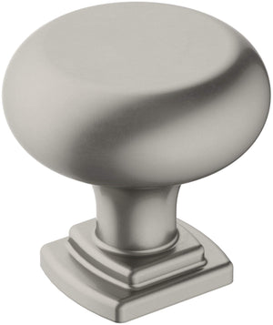 Amerock Cabinet Knob Satin Nickel 1-1/4 inch (32 mm) Diameter Surpass 1 Pack Drawer Knob Cabinet Hardware