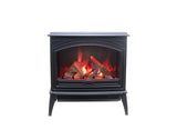 Amantii E50-NA Lynwood Series - 50 cm Freestand Electric Stove Featuring a Cast Iron Frame and a 10 Piece Birch Log Set