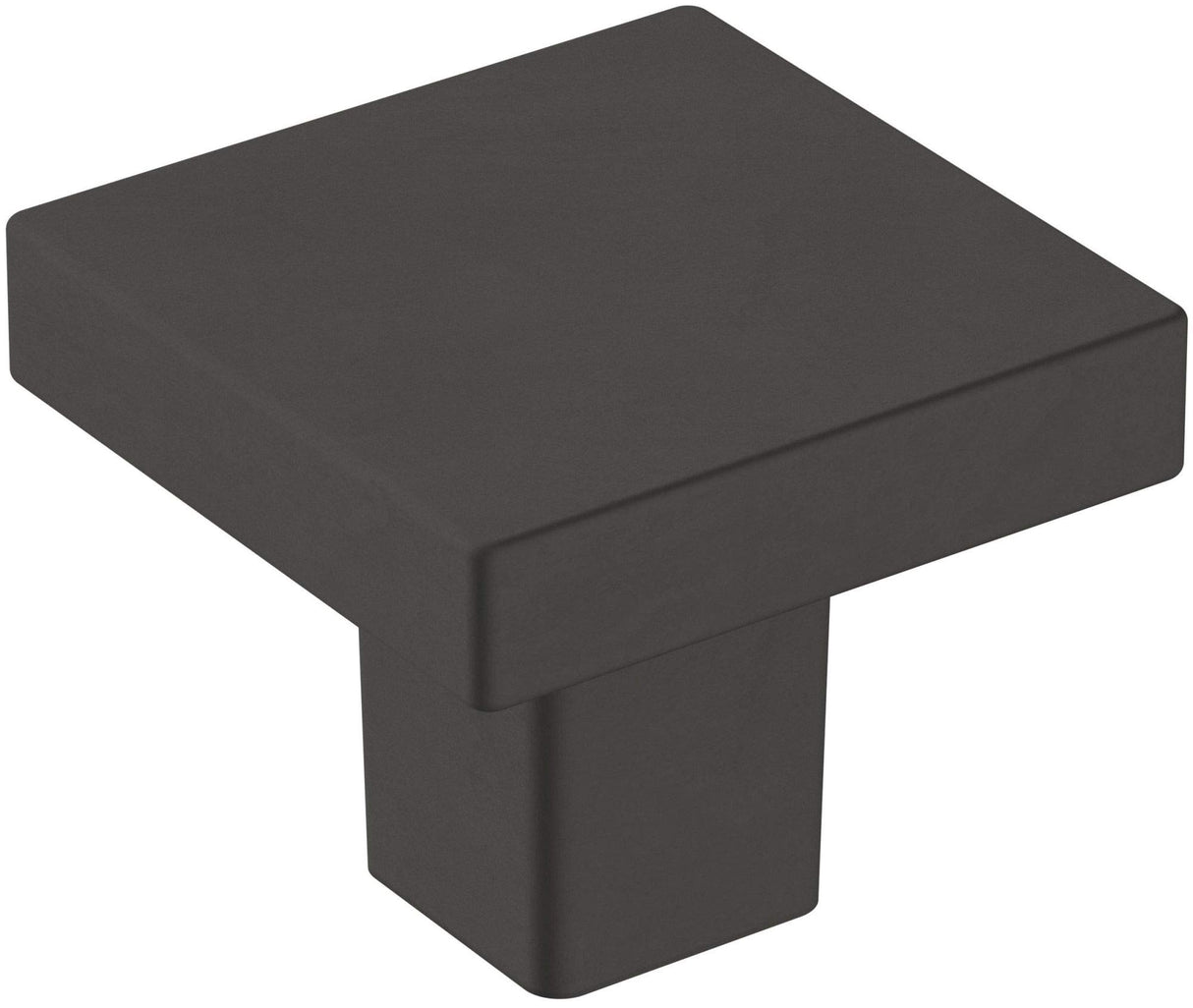 Amerock Cabinet Knob Matte Black 1-3/16 inch (30 mm) Length Monument 1 Pack Drawer Knob Cabinet Hardware