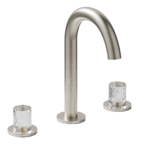 Bathroom Sink Faucet 3 Hole, 8 Inch Widespread Bathroom Faucets, Sink Faucet Brushed Nickel with Pop-up Drain & Hose