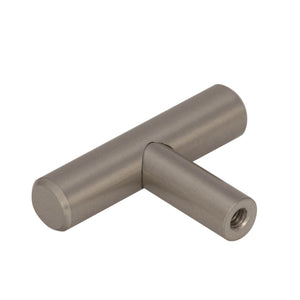 Amerock Cabinet Knob Sterling Nickel 1-15/16 inch (49 mm) Length Bar Pulls 1 Pack Drawer Knob Cabinet Hardware