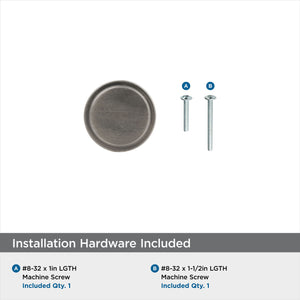 Amerock Cabinet Knob Gunmetal 1-3/4 inch (44 mm) Diameter Oberon 1 Pack Drawer Knob Cabinet Hardware