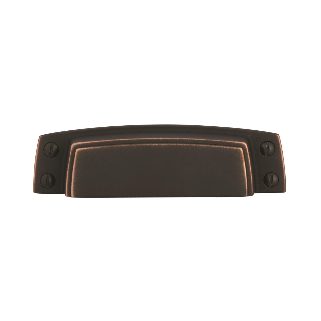 Amerock Cabinet Cup Pull Dark Oiled Bronze 3-1/2 inch (89 mm) Center to Center Highland Ridge 1 Pack Drawer Pull Drawer Handle Cabinet Hardware