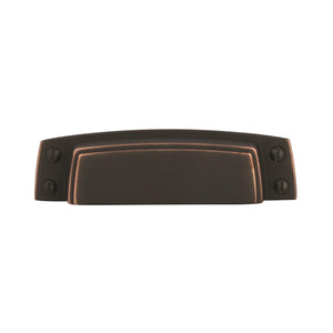 Amerock Cabinet Cup Pull Dark Oiled Bronze 3-1/2 inch (89 mm) Center to Center Highland Ridge 1 Pack Drawer Pull Drawer Handle Cabinet Hardware