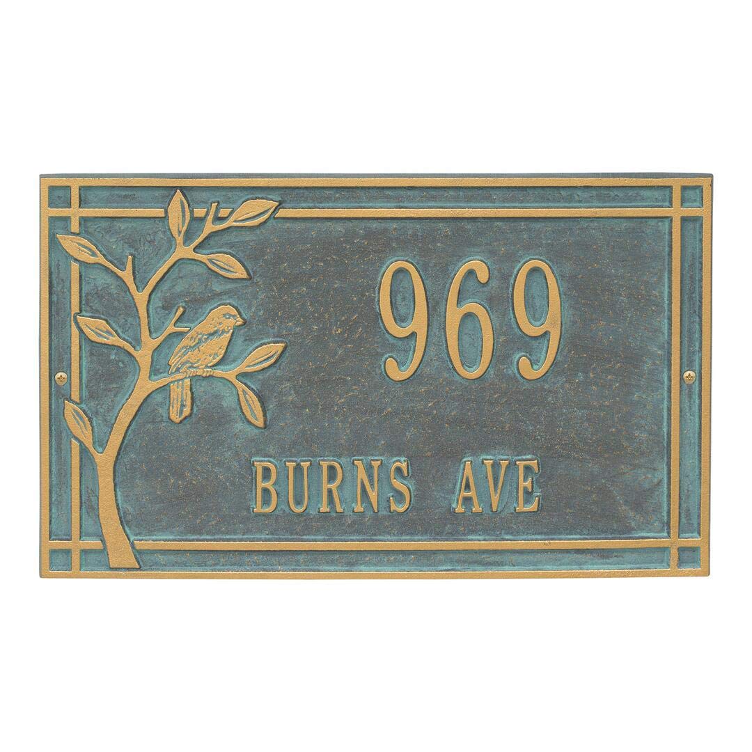 Whitehall 2517BV - Personalized Woodridge Bird Plaque - Standard - Wall - 2 Line
