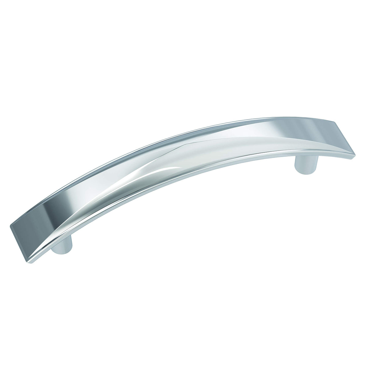 Amerock Cabinet Pull Polished Chrome 3-3/4 inch (96 mm) Center-to-Center Extensity 1 Pack Drawer Pull Drawer Handle Cabinet Hardware