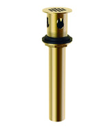 Gerber DA505084BB 1 1/4" Metal Grid Strainer Assembly With Overflow - Brushed Bronze