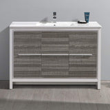 Fresca FCB8148WH-I Fresca Allier 48" White Modern Bathroom Cabinet w/ Sink