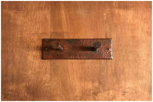 Premier Copper Products RH2 Wall Mounted Double Robe Hook, Oil Rubbed Bronze