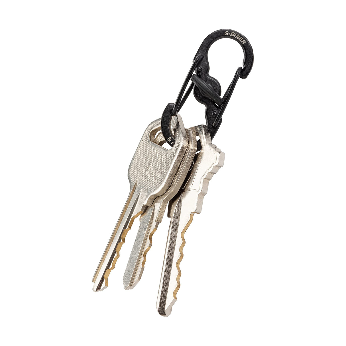Nite Ize S-Biner MicroLock Aluminum, Locking Keychain Carabiner, 5 Pack, Assorted Colors