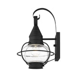 Livex Lighting 26901-04 Transitional One Light Outdoor Wall Lantern from Newburyport Collection in Black Finish